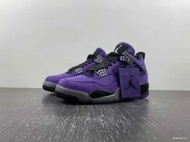 One Kick Scott Air Travis Jordan Suede Purple 4 x 0605